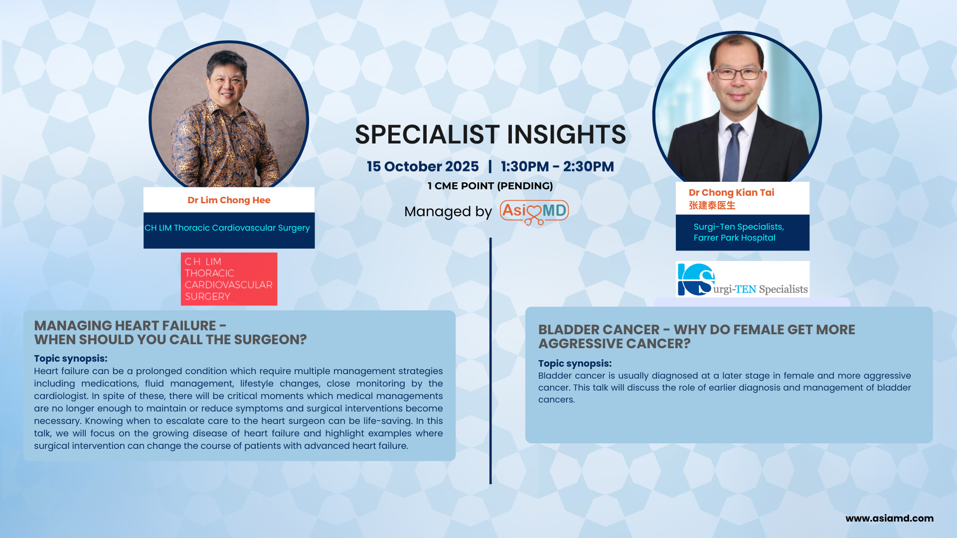 Dr Chong & Dr Lim Chong Hee 15th October 2025